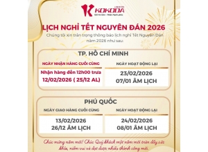 KOKODA THÔNG BÁO LỊCH NGHỈ TẾT NGUYÊN ĐÁN BÍNH NGỌ 2026
